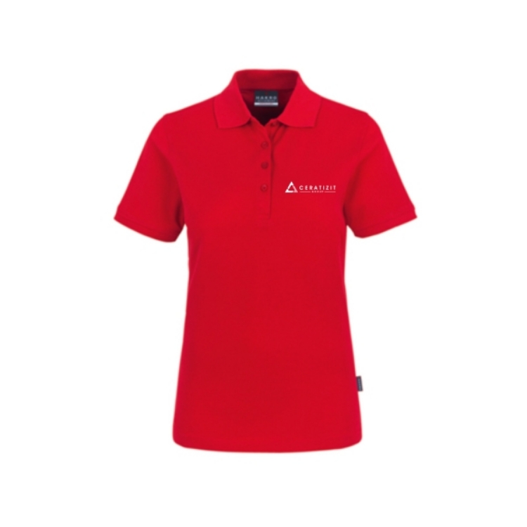 Bild von Polo-Shirt  (Rot / Damen / Logo: GROUP)
