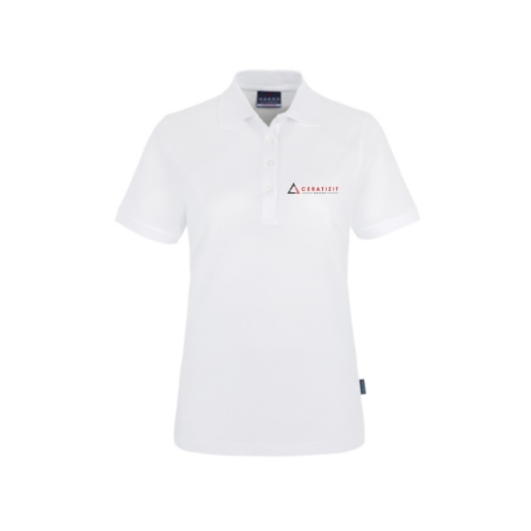 Bild von Polo-Shirt  (Weiß / Damen / Logo: GROUP)